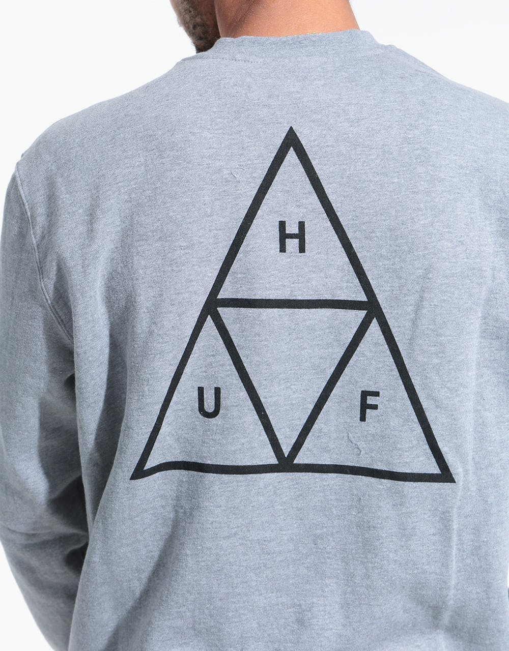 HUF Triple Triangle Crewneck Sweatshirt - Heather Grey