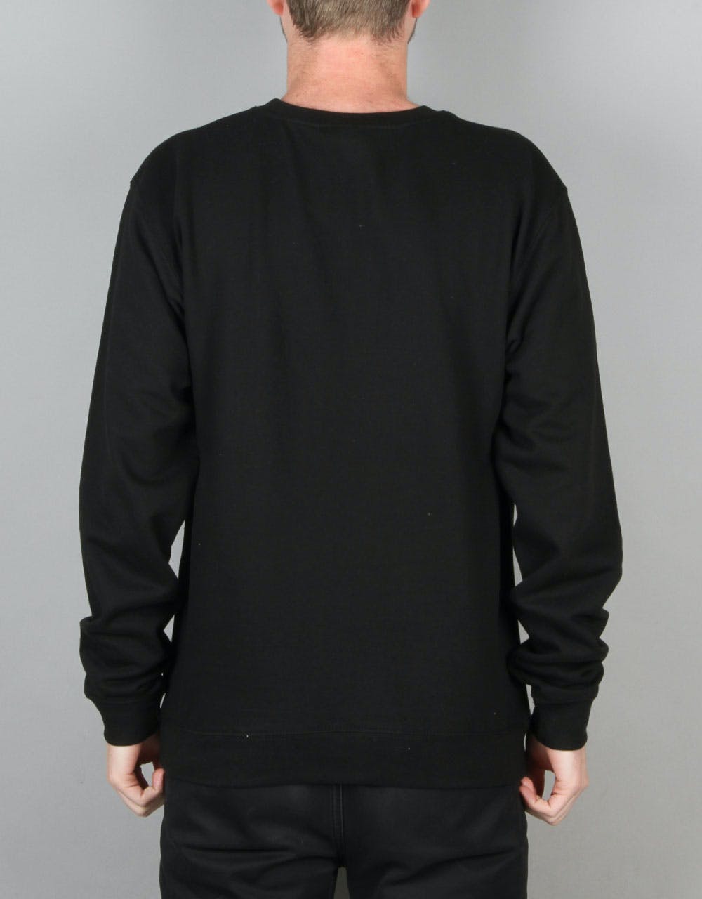HUF Demi Script Crewneck Sweatshirt - Black
