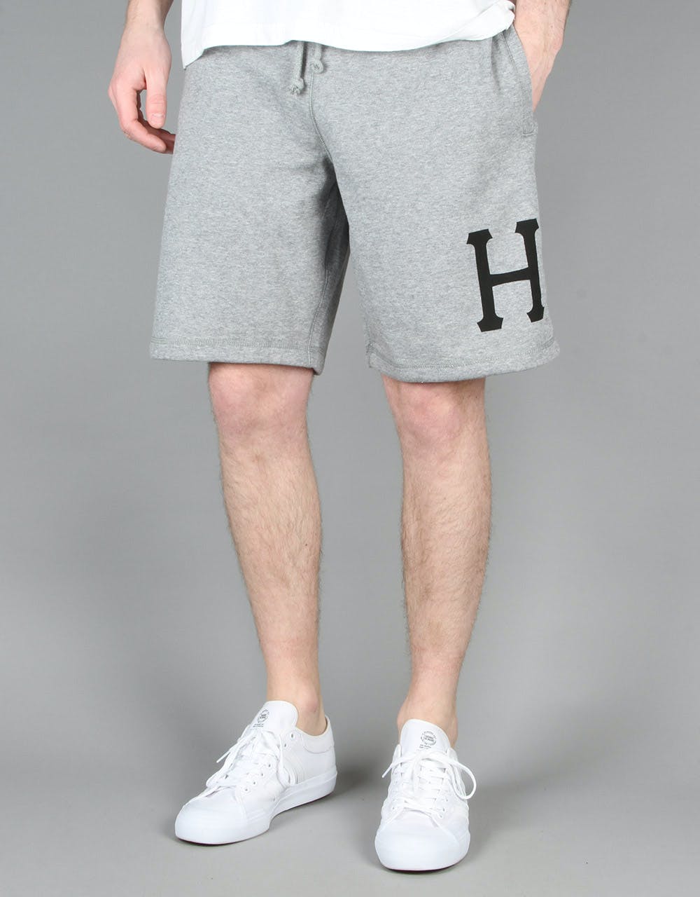 HUF Classic H Fleece Shorts - Grey Heather