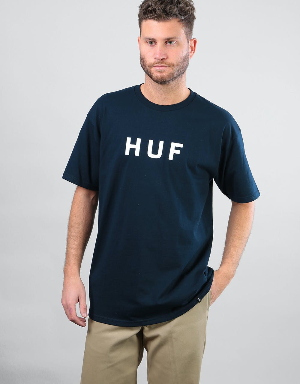 HUF Original Logo T-Shirt - Navy