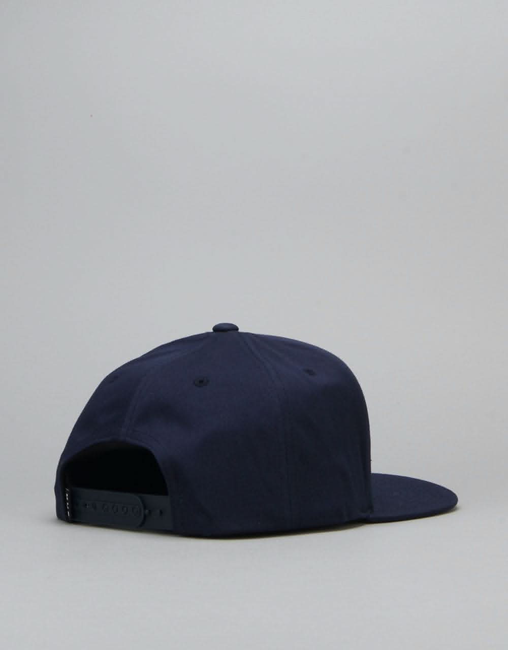 HUF Box Logo Snapback Cap - Navy