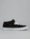 Vans Half Cab Pro Skate Shoes - Black/White/Red