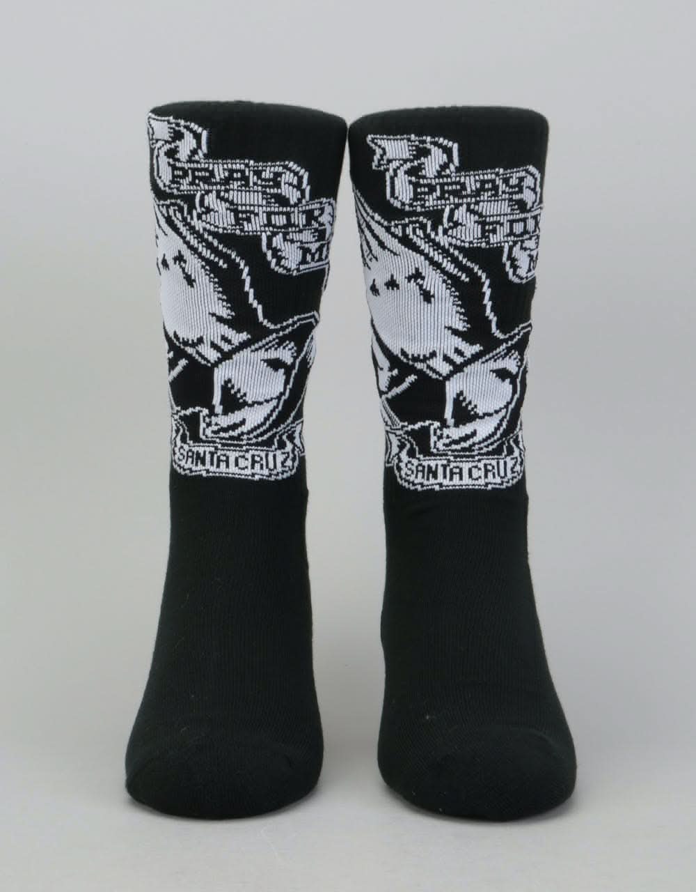 Santa Cruz Praying Hand Socks - Black