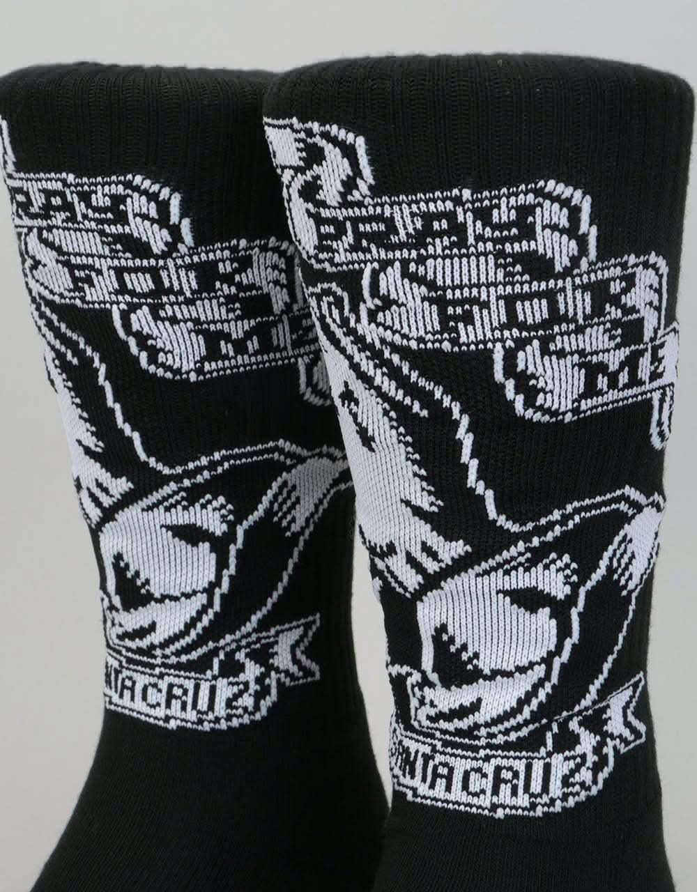 Santa Cruz Praying Hand Socks - Black