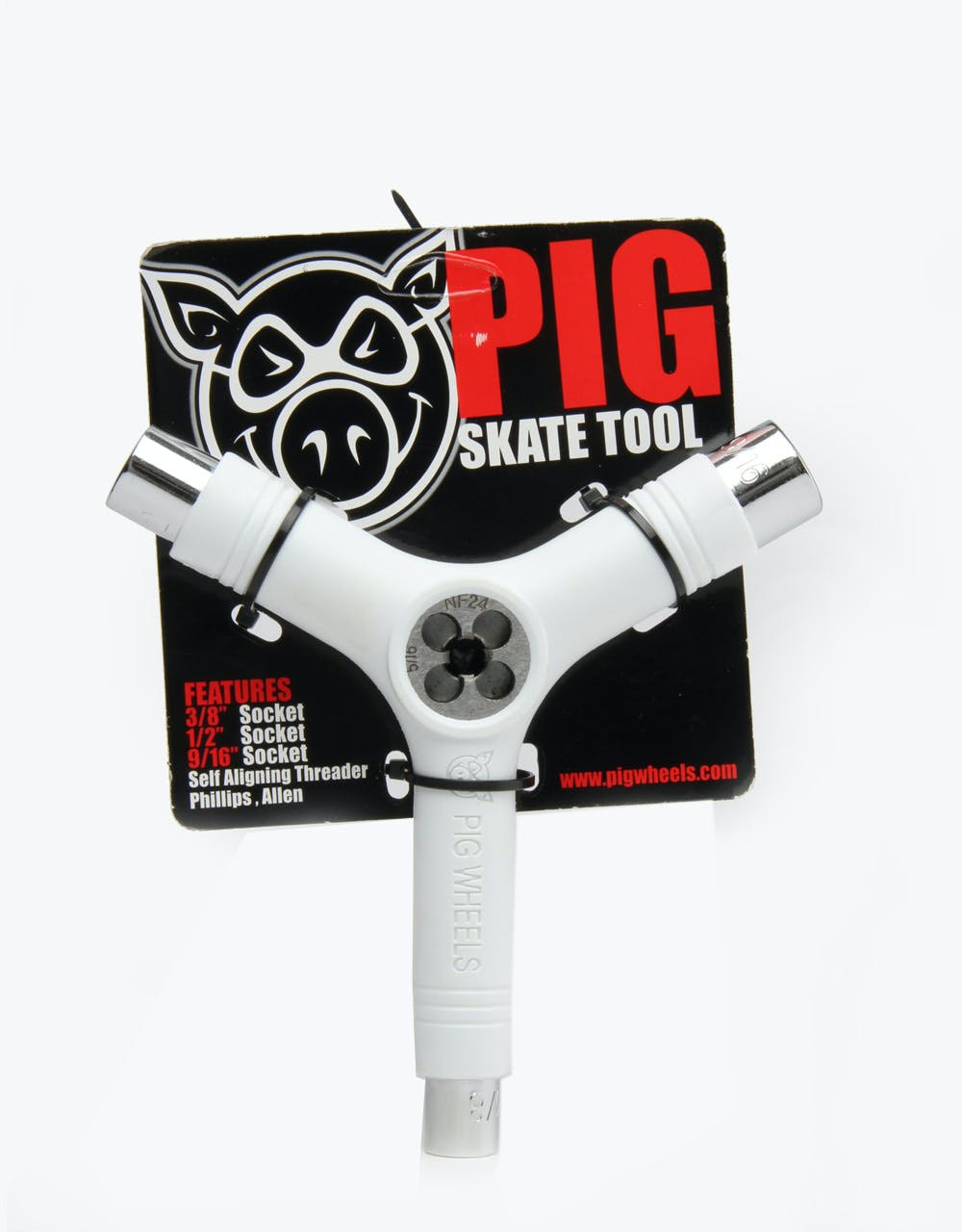 Pig Tri-Socket Skate Tool - White