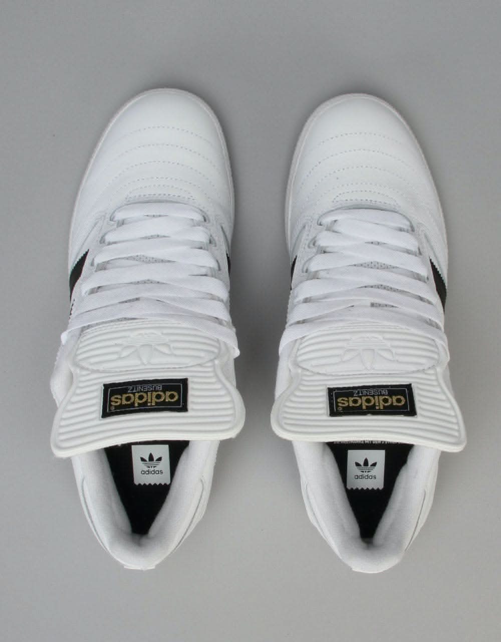 Adidas Busenitz Pro Skate Shoes - White/Core Black/ Gold Met.
