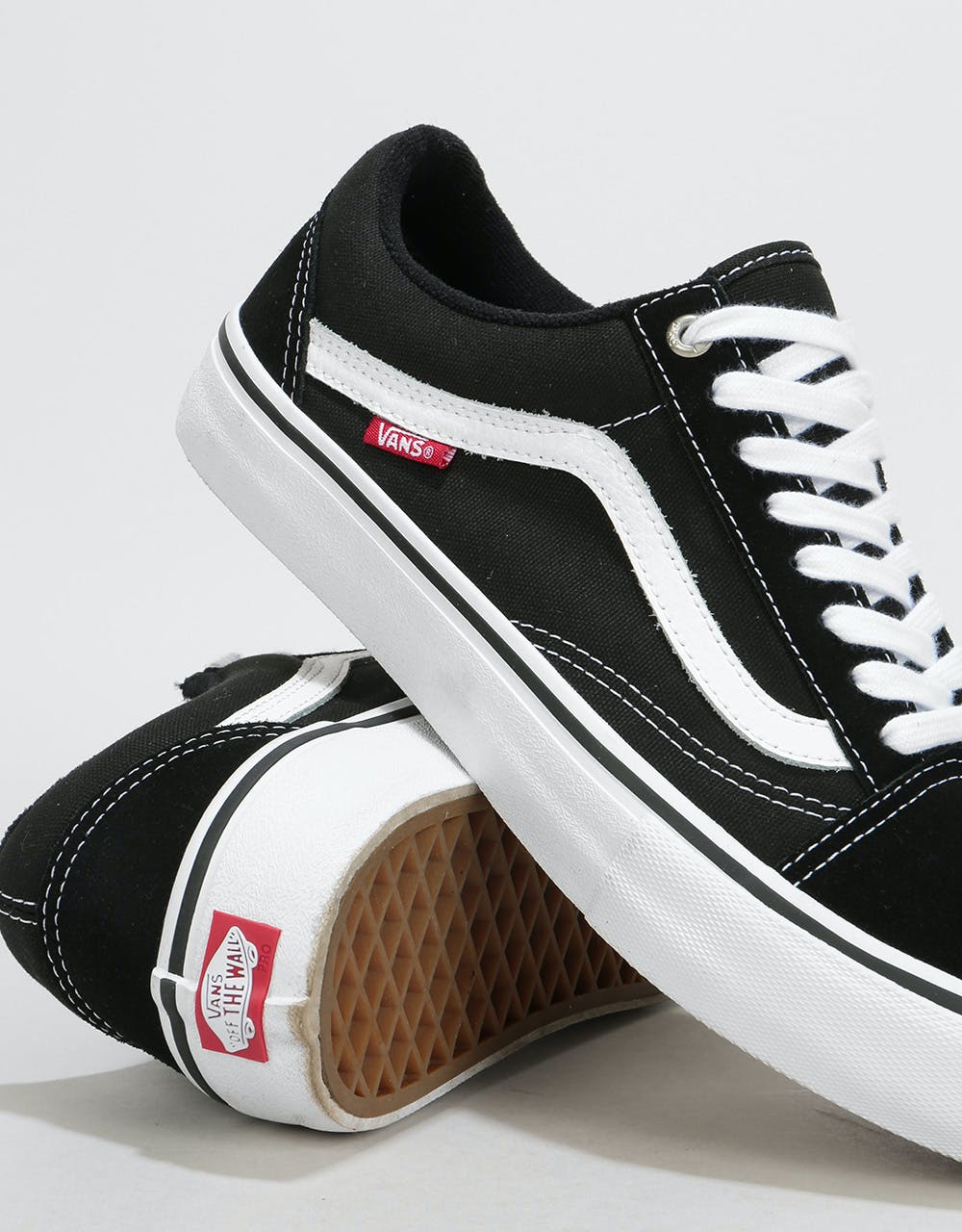 Vans Old Skool Pro Skate Shoes - Black/White