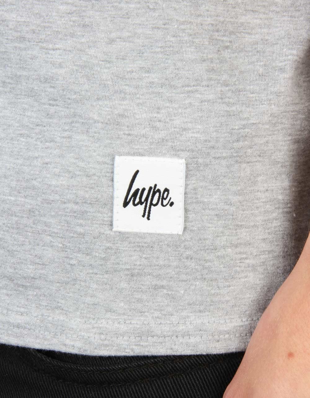 Hype Script T-Shirt - Grey/White