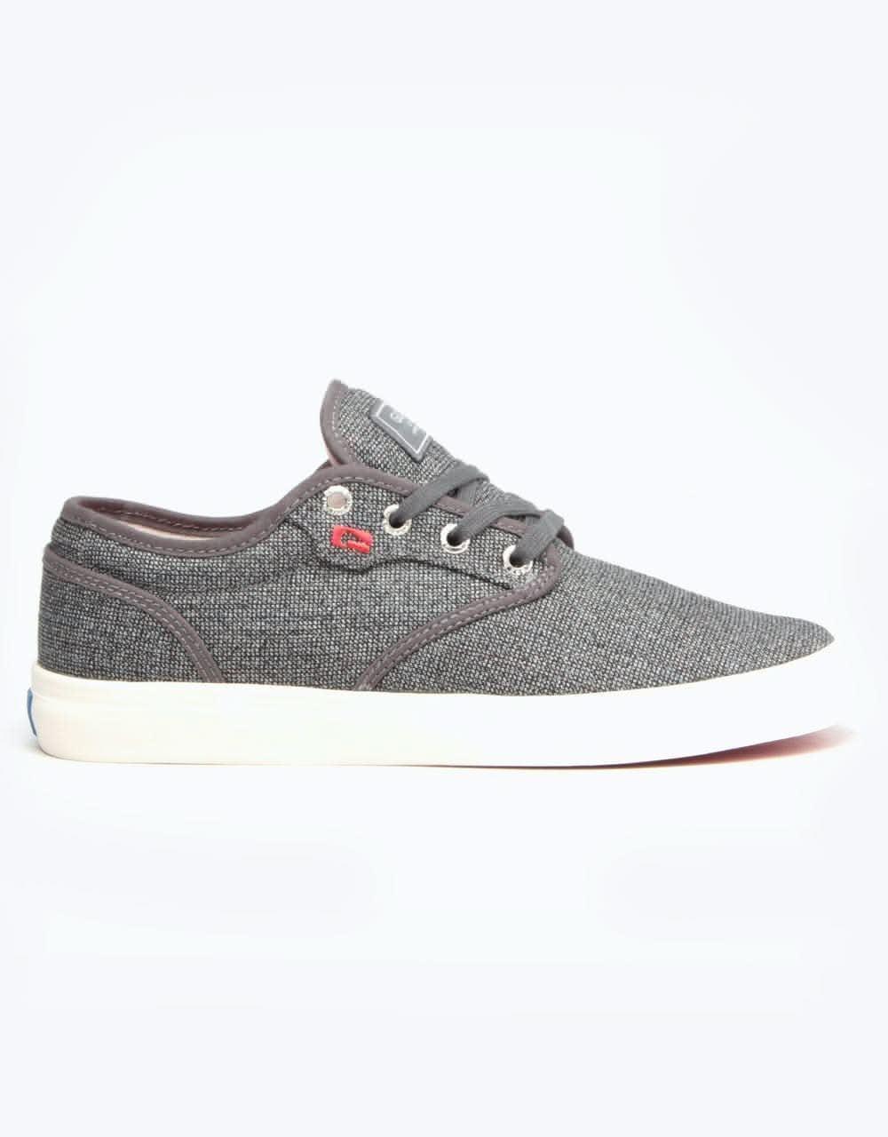 Globe Motley Skate Shoes - Black Tweed/Red