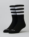 American Socks Back In Black Mid High Socks - Black/White