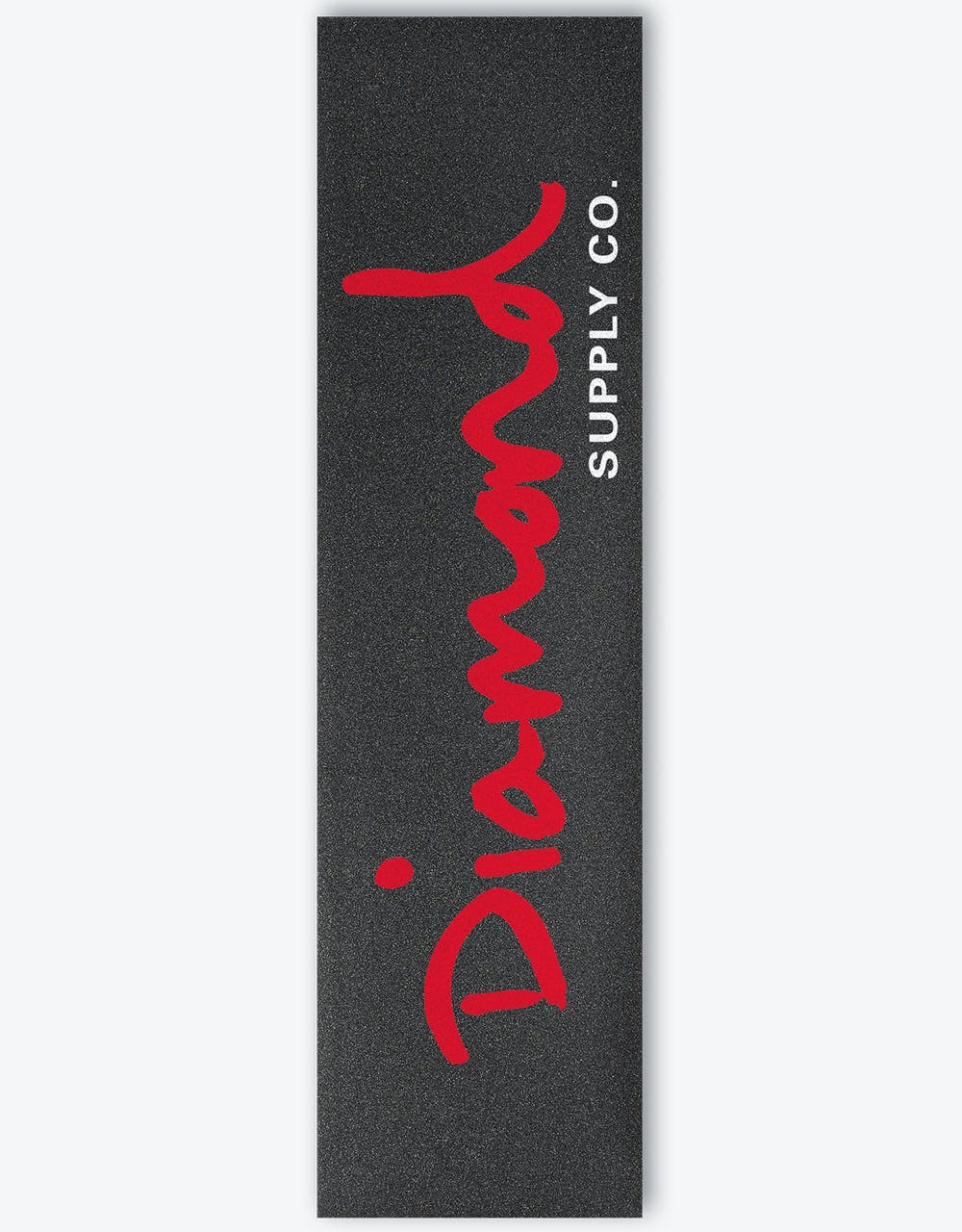 Diamond OG Script Grip Tape Sheet - Black/Red