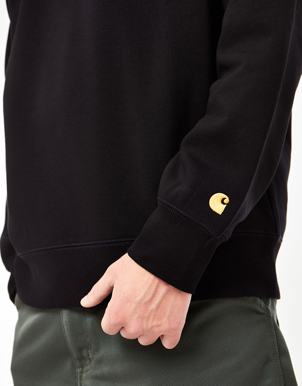 Carhartt WIP Chase Sweatshirt - Black/Gold