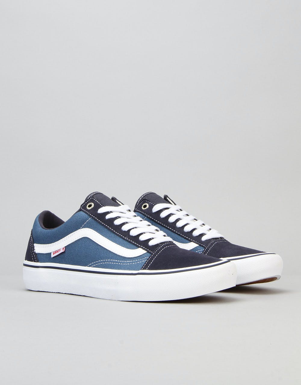 Vans Old Skool Pro Skate Shoes - Navy/Stv Navy/White