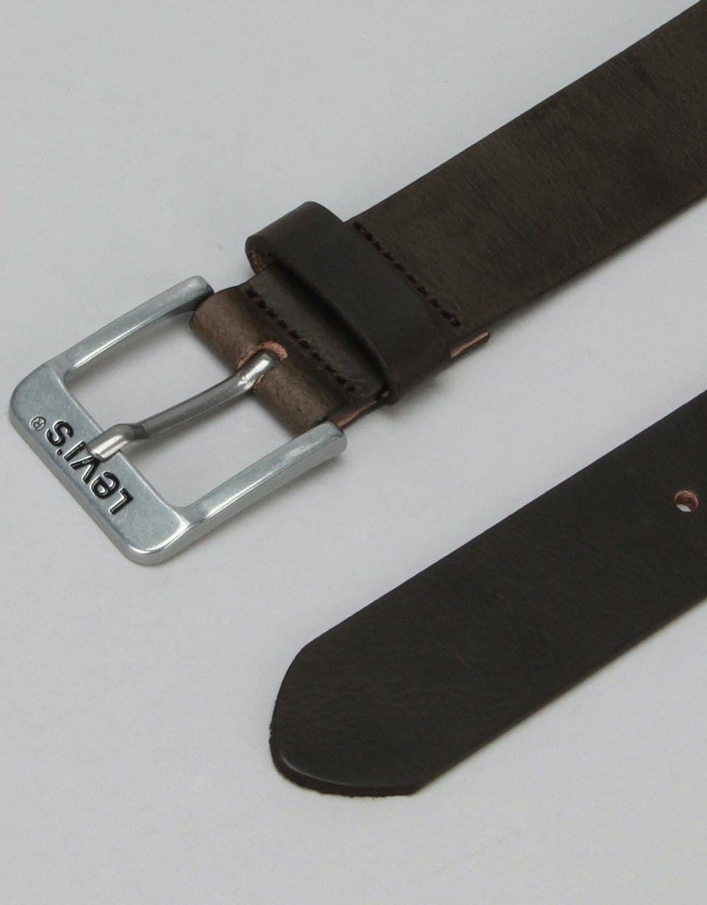 Levis Free Leather Belt - Dark Brown