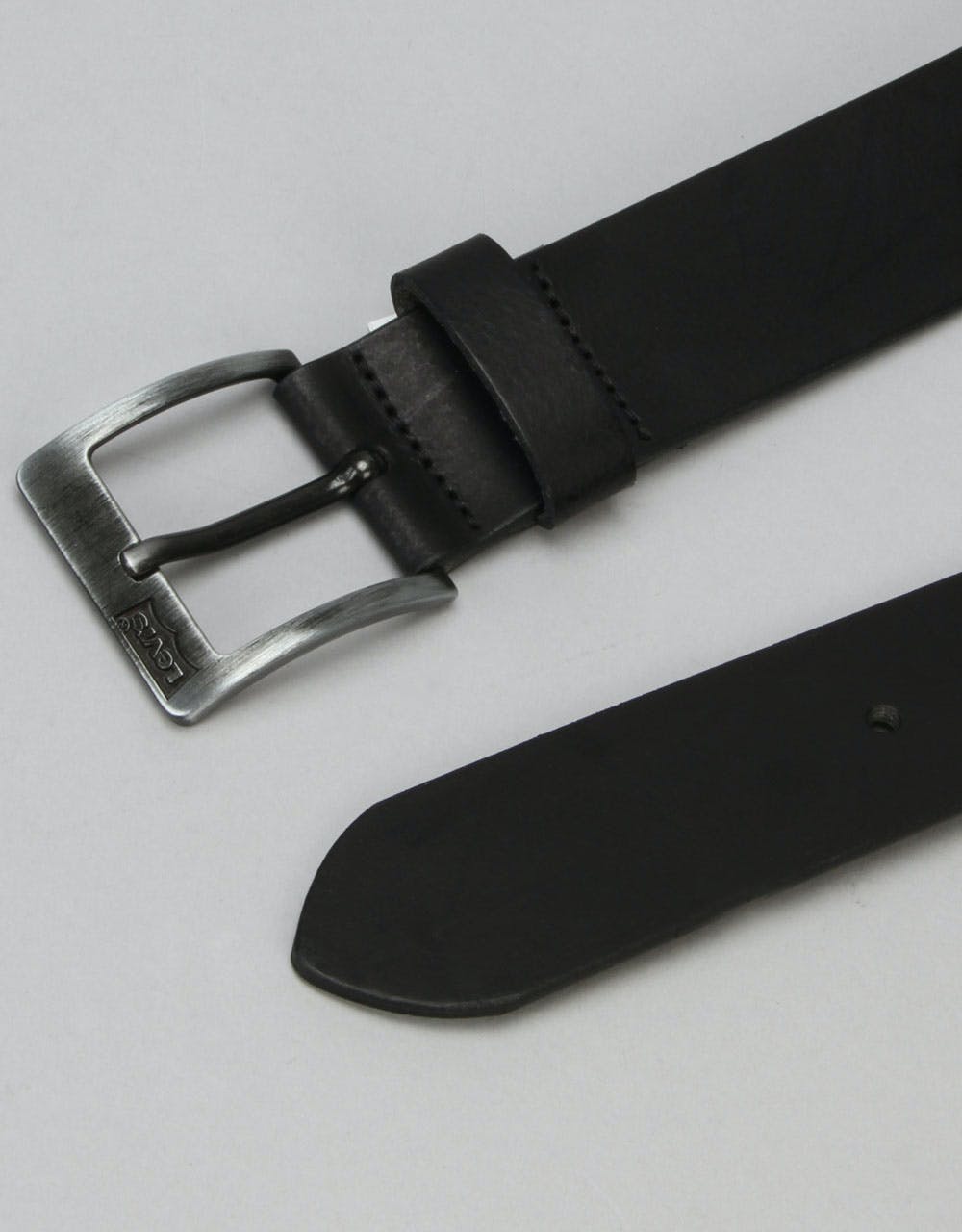 Levis Cloverdale Leather Belt - Regular Black