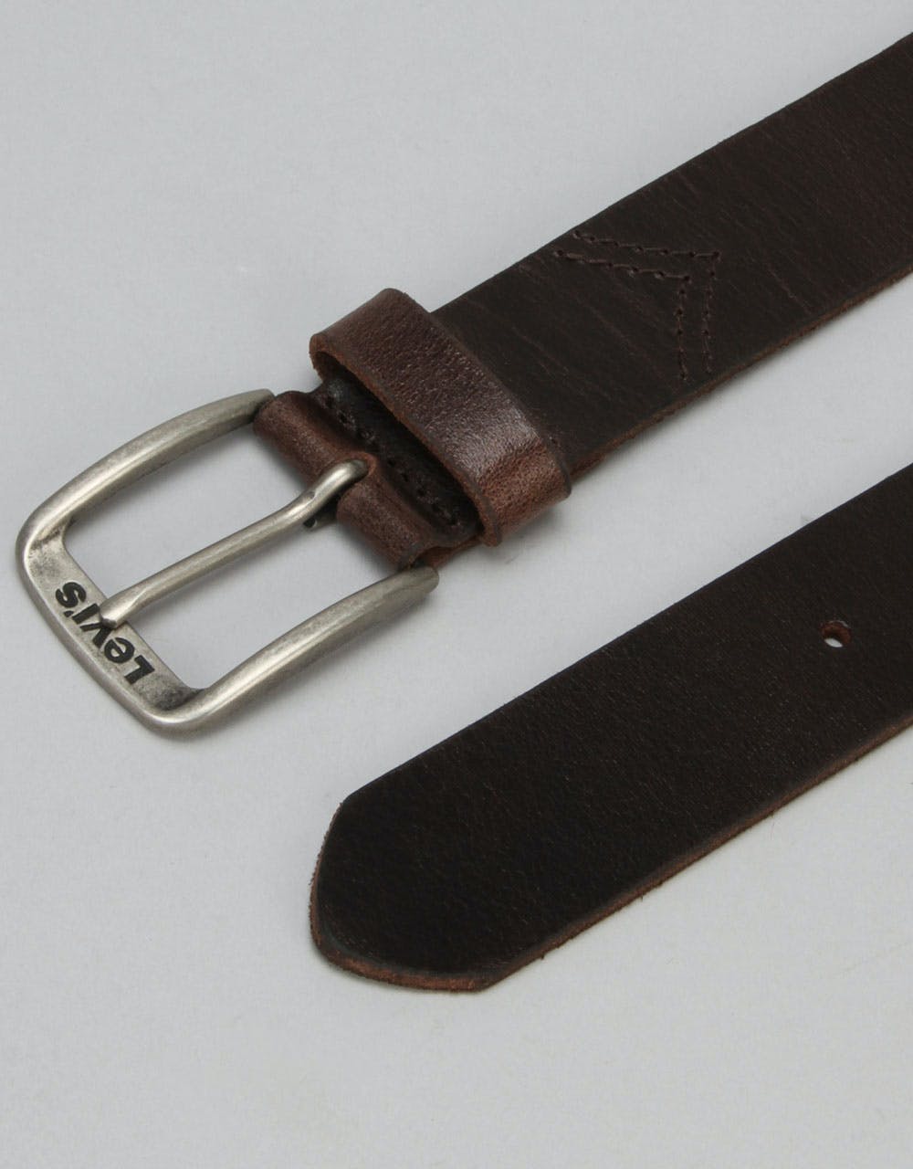 Levis Alturas Leather Belt - Dark Brown