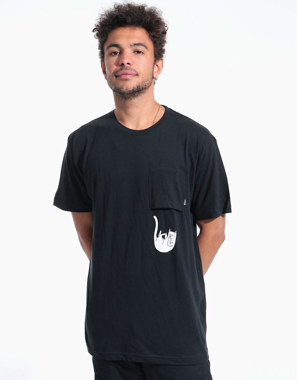 RIPNDIP Falling For Nermal Pocket T-Shirt - Black