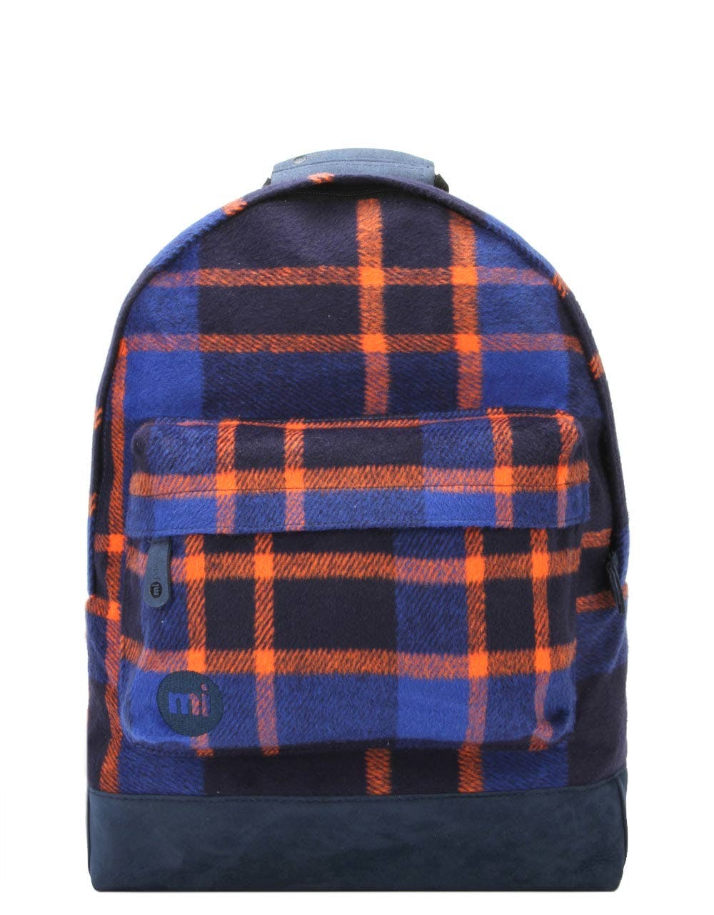 Mi-Pac Picnic Check Backpack - Navy/Orange