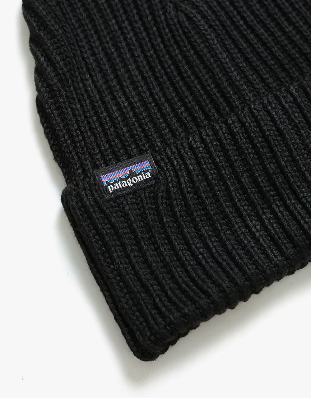 Patagonia Fisherman Rolled Beanie - Black