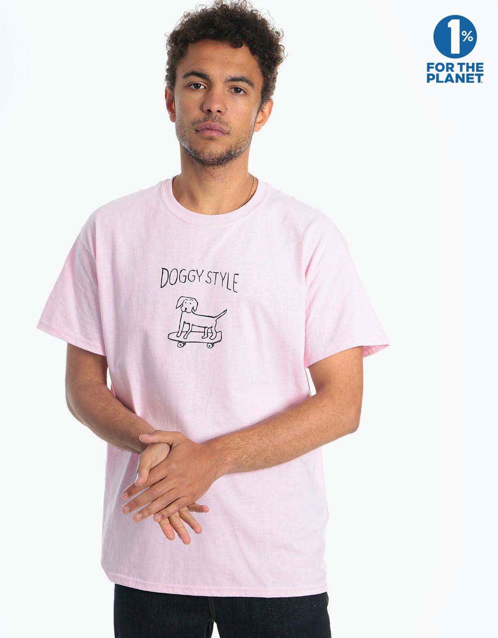 Route One Doggy Style T-Shirt - Light Pink