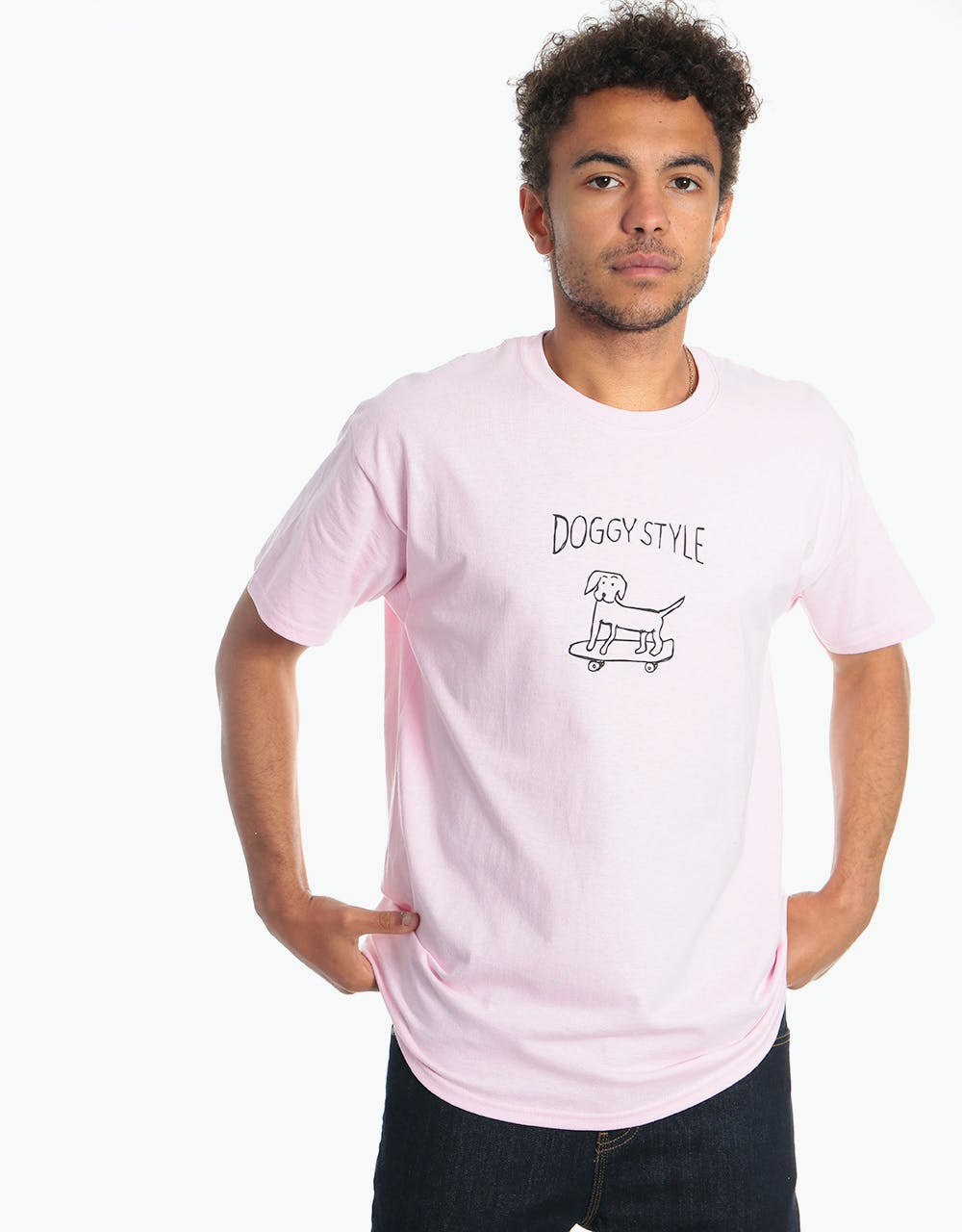 Route One Doggy Style T-Shirt - Light Pink