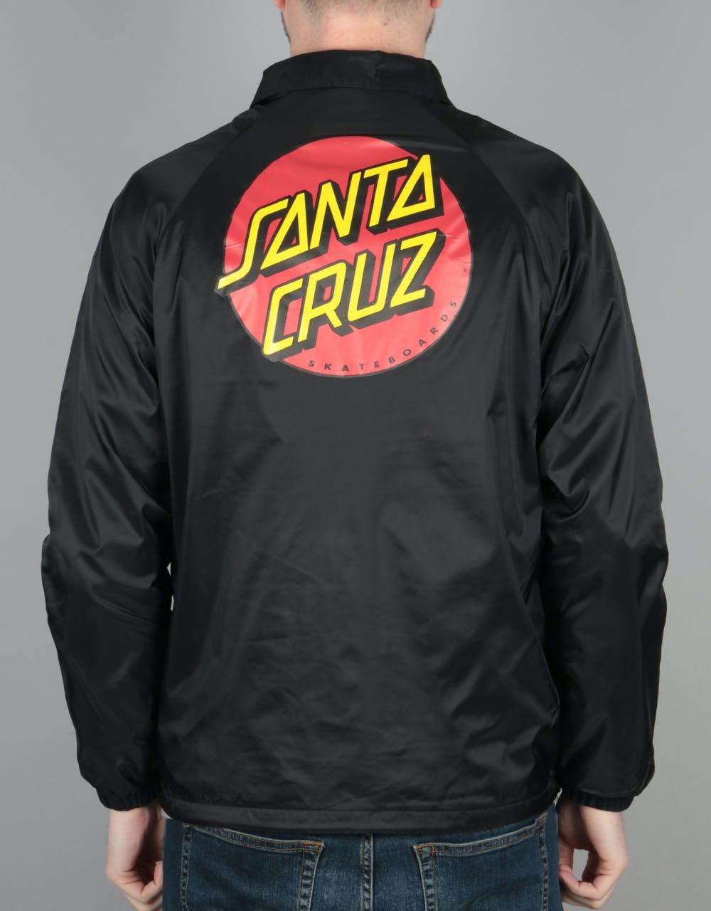 Santa Cruz Classic Dot Coach Jacket - Black