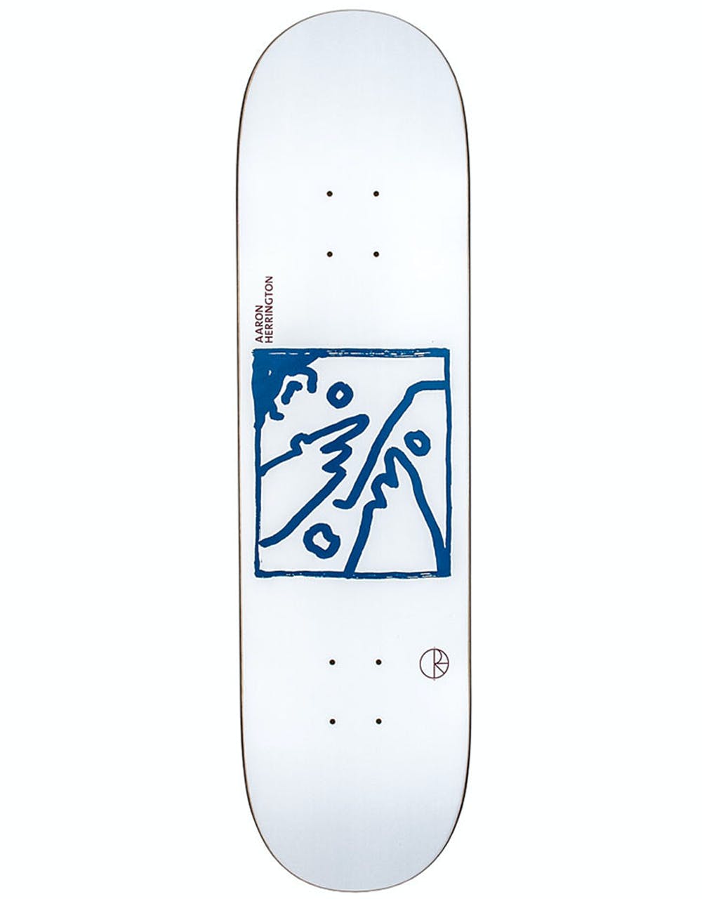 Polar Herrington Doodle Face Skateboard Deck - 8.625"