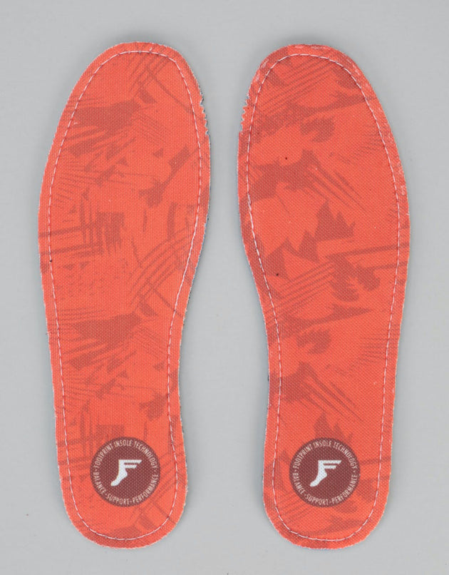 Footprint Red Camo 5mm Kingfoam Flat Insoles