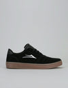 Lakai Salford Skate Shoes - Black/Gum Suede