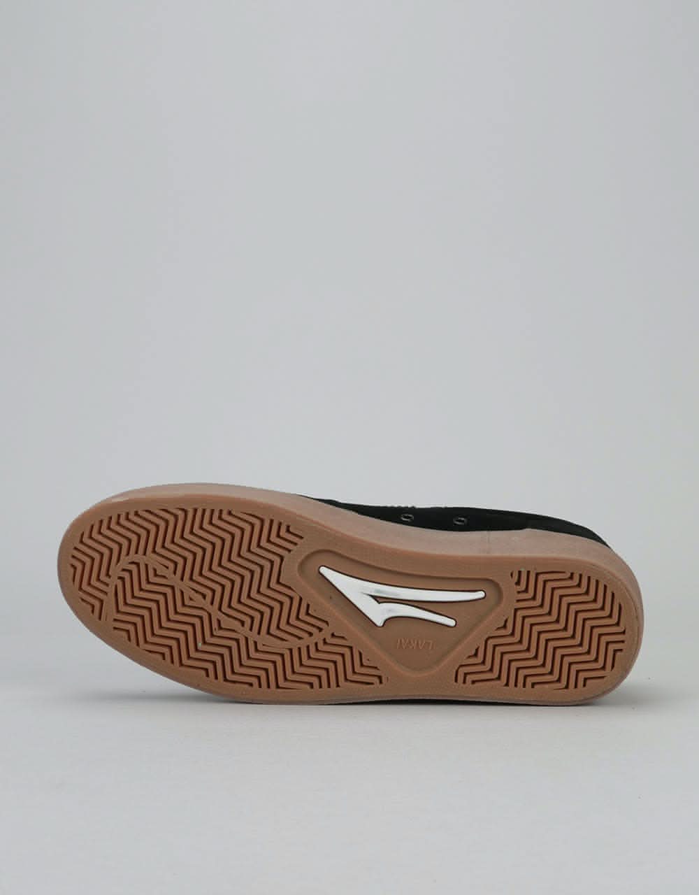 Lakai Salford Skate Shoes - Black/Gum Suede