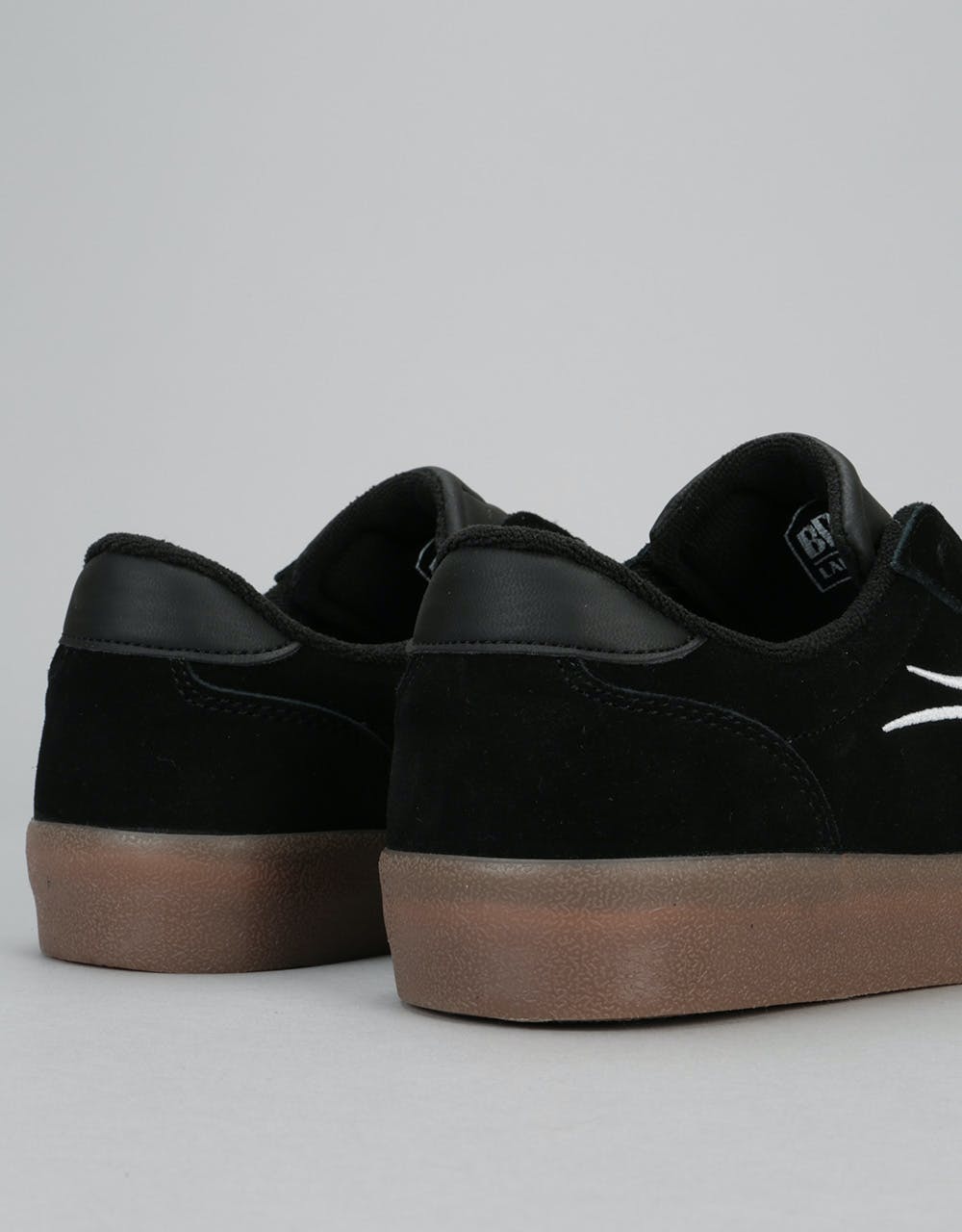 Lakai Salford Skate Shoes - Black/Gum Suede