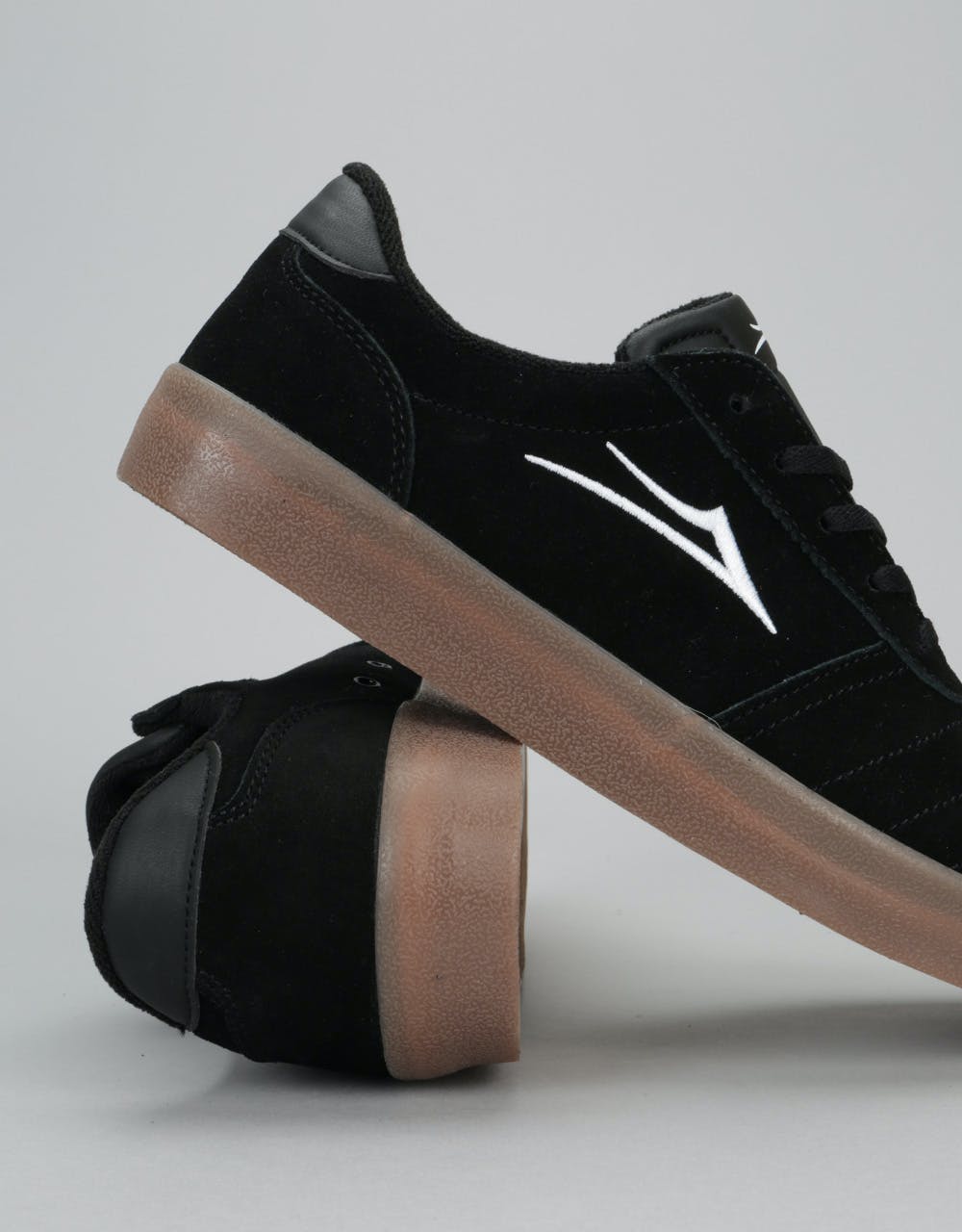 Lakai Salford Skate Shoes - Black/Gum Suede