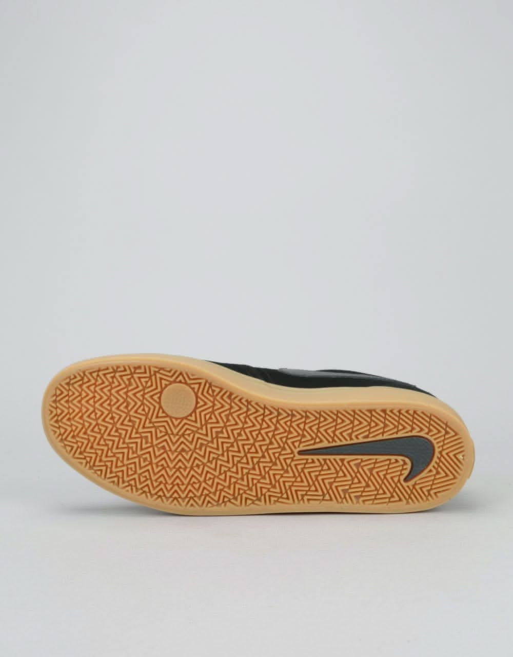 Nike SB Check Solarsoft Skate Shoes - Black/Anthracite -Gum Dark Brown