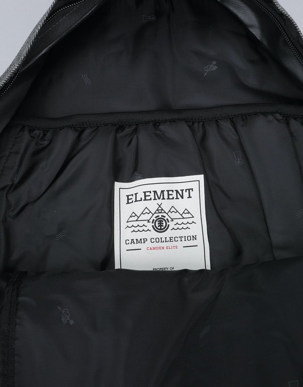 Element Camden Backpack - Charcoal Herringbone