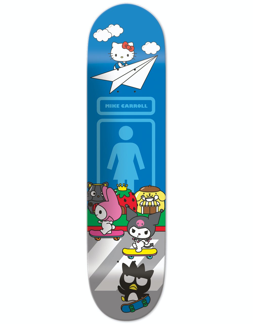 Girl x Sanrio Carroll 'Hello Sanrio' Skateboard Deck - 8.375"