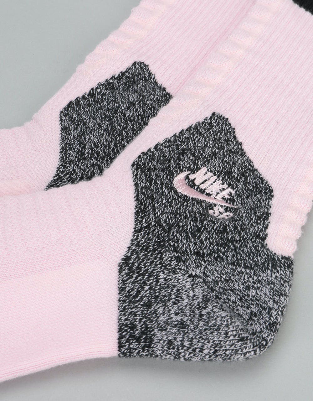 Nike SB Elite Skate 2.0 Crew Socks - Prism Pink/Black/Black