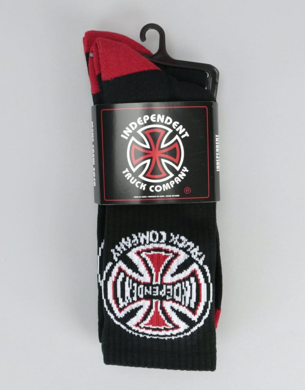 Independent 2 Pack Crew Socks - Black