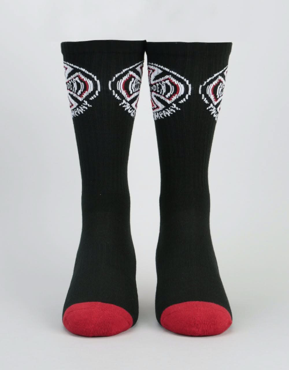 Independent 2 Pack Crew Socks - Black