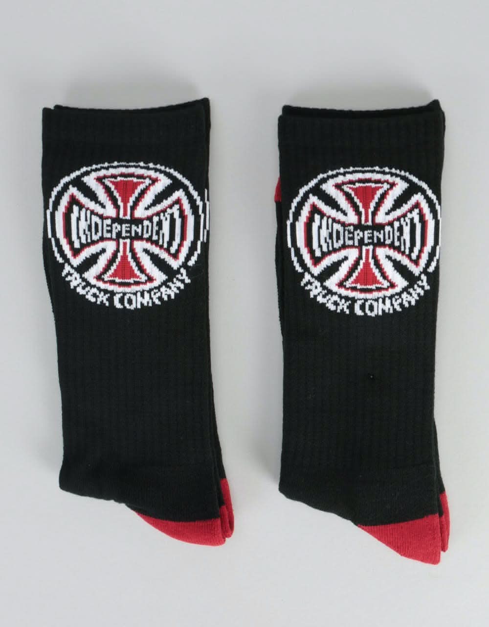 Independent 2 Pack Crew Socks - Black