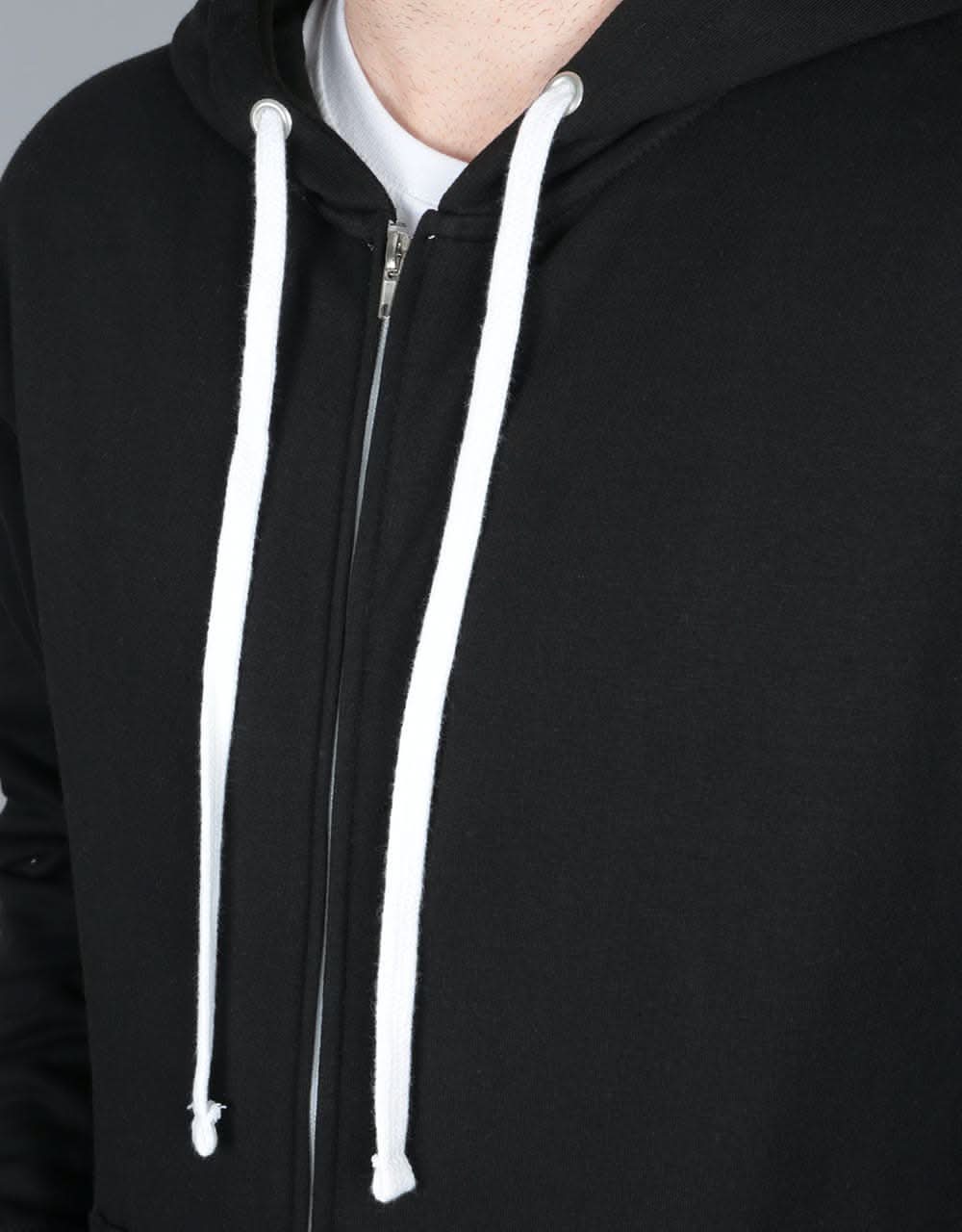 Route One Essentials Zip Hoodie - Black
