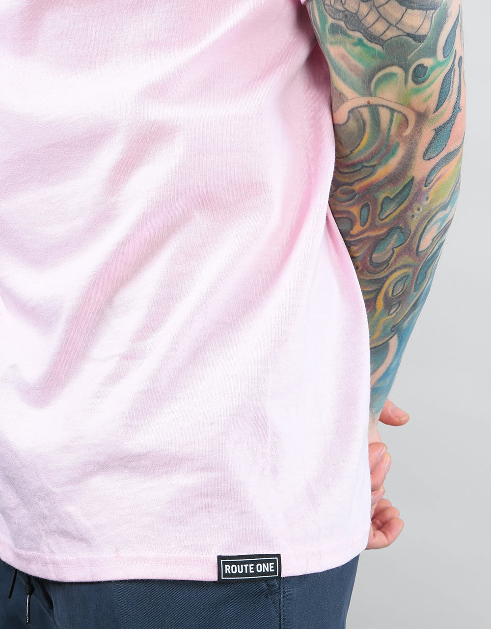 Route One Essentials T-Shirt - Light Pink