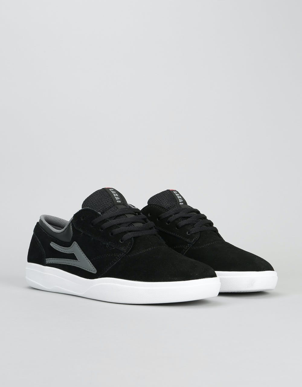 Lakai Griffin XLK Skate Shoes - Black/Grey Suede