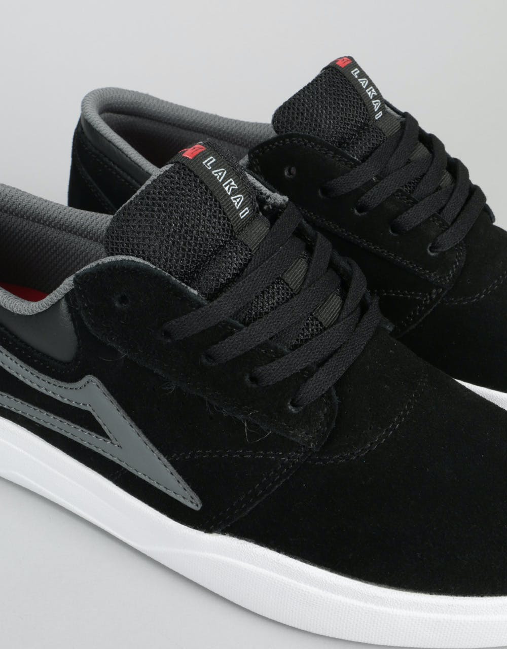 Lakai Griffin XLK Skate Shoes - Black/Grey Suede
