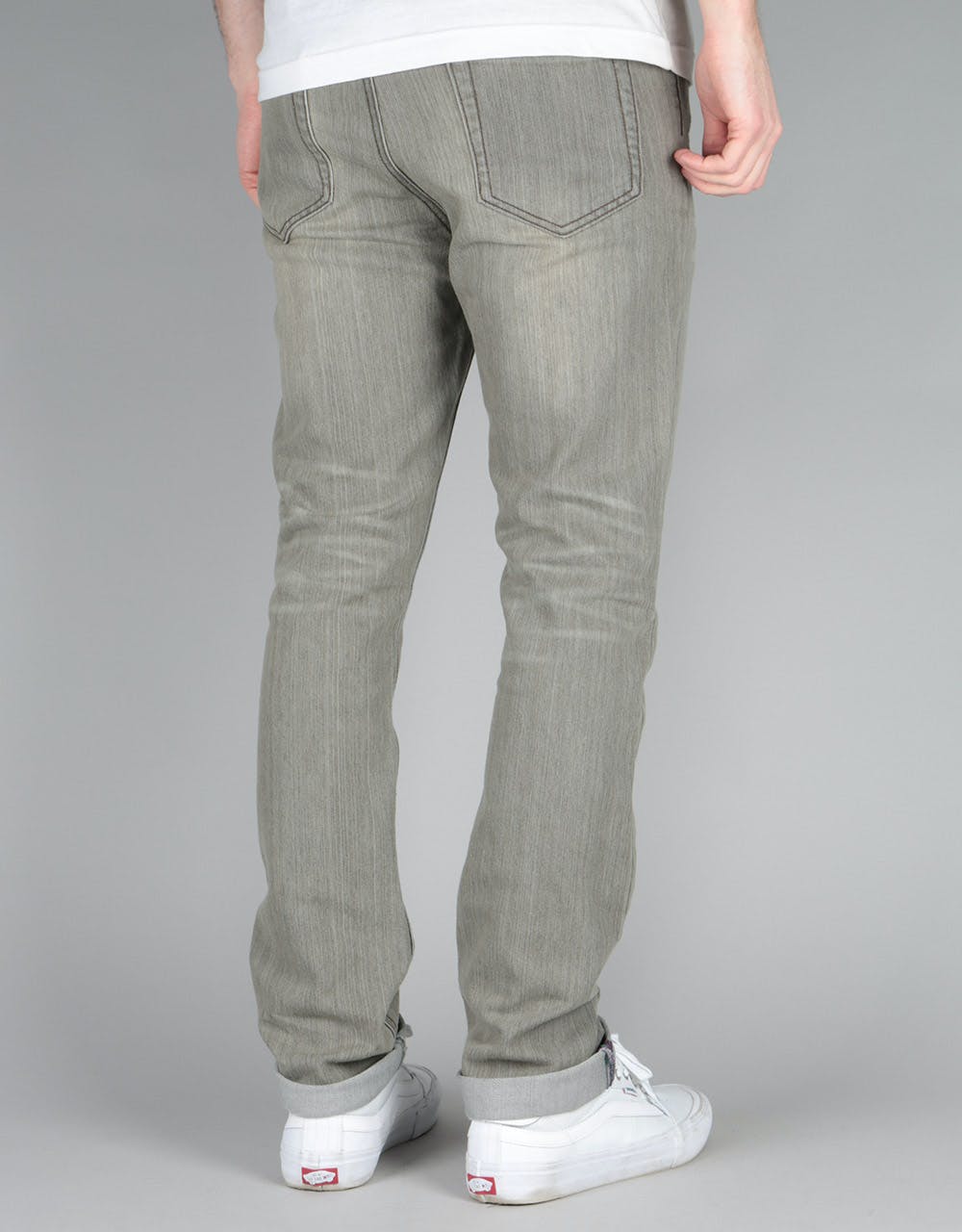 Route One Skinny Denim Jeans - Old Washed Grey