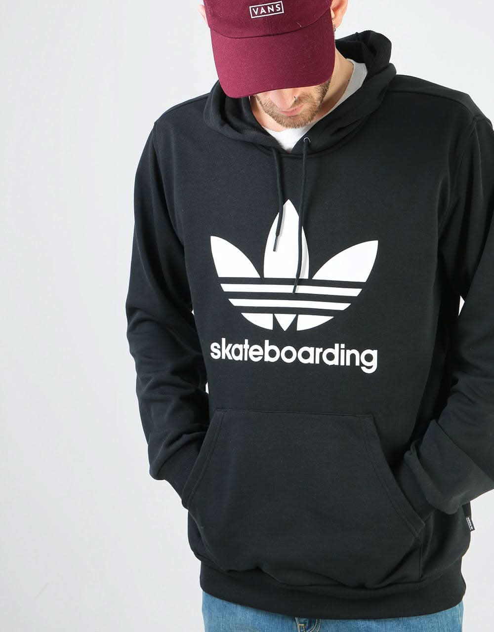 Adidas Clima 3.0 Pullover Hoodie - Black/White