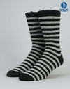 Route One Stripe Socks - Black/Grey