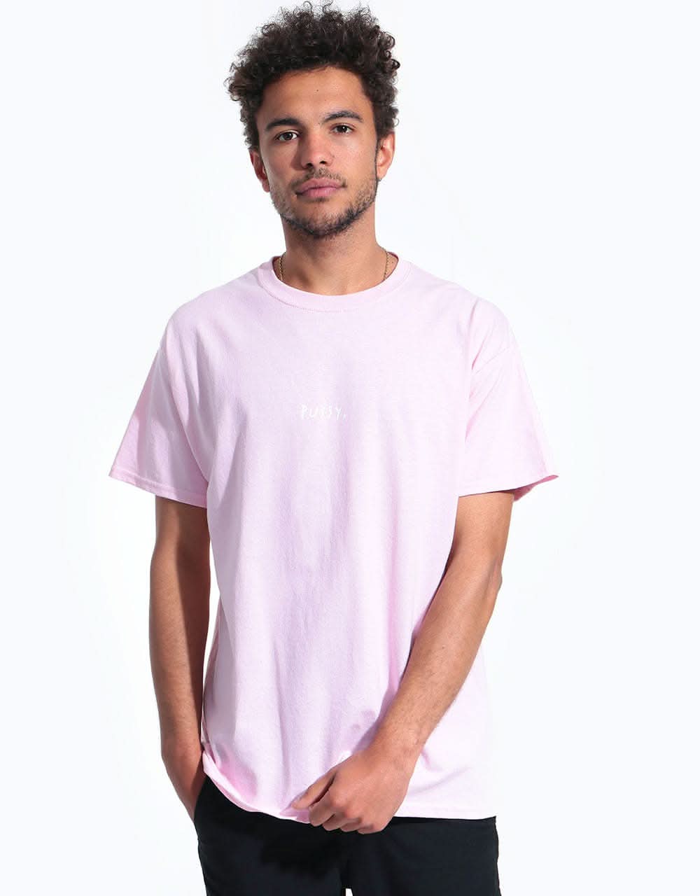 Route One Pussy T-Shirt - Light Pink