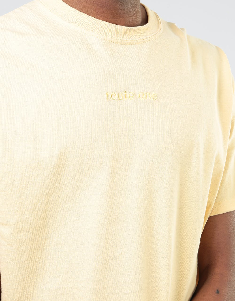 Route One Embroidered Logo T-Shirt - Vegas Gold