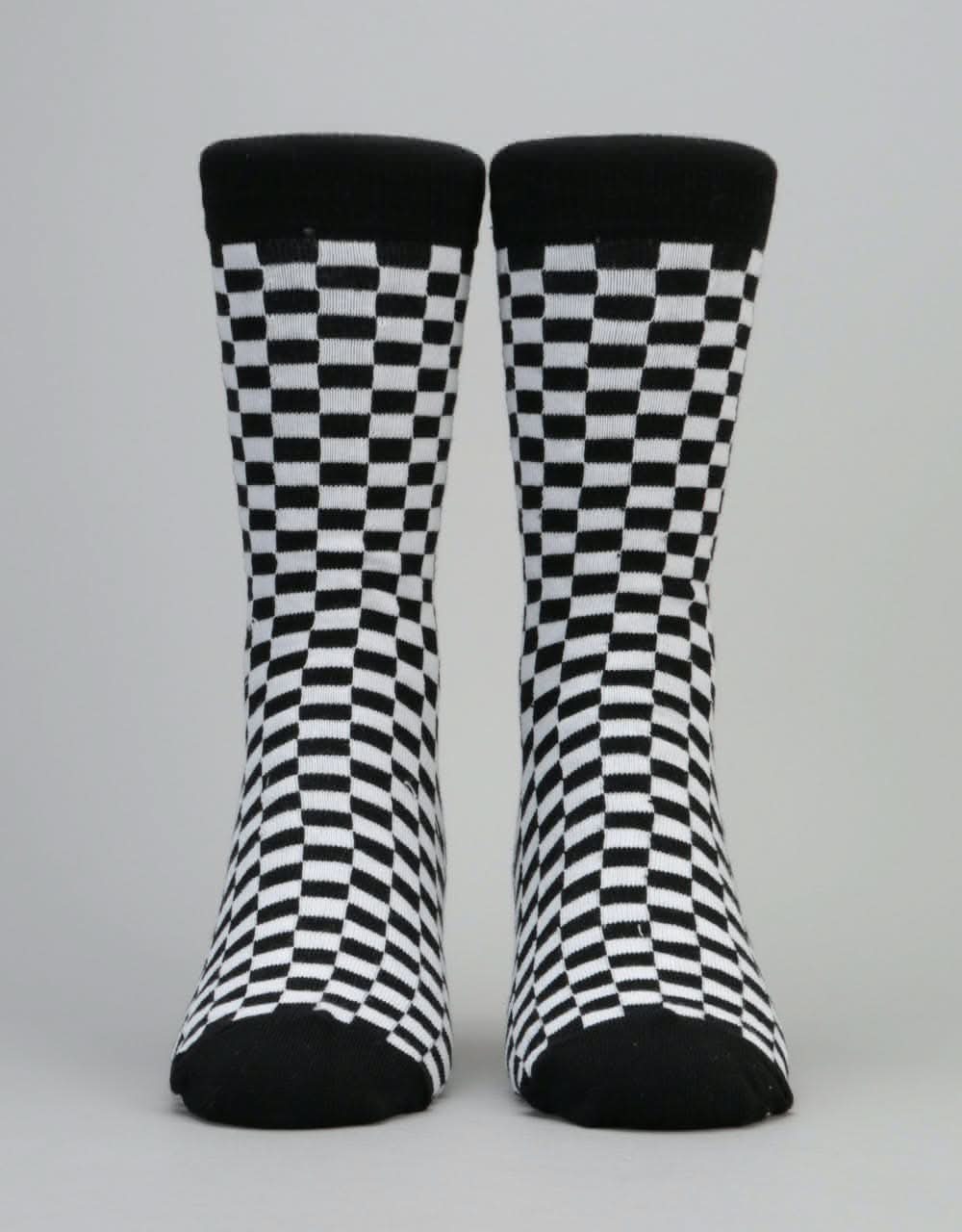 Route One Checker Socks - Black/White