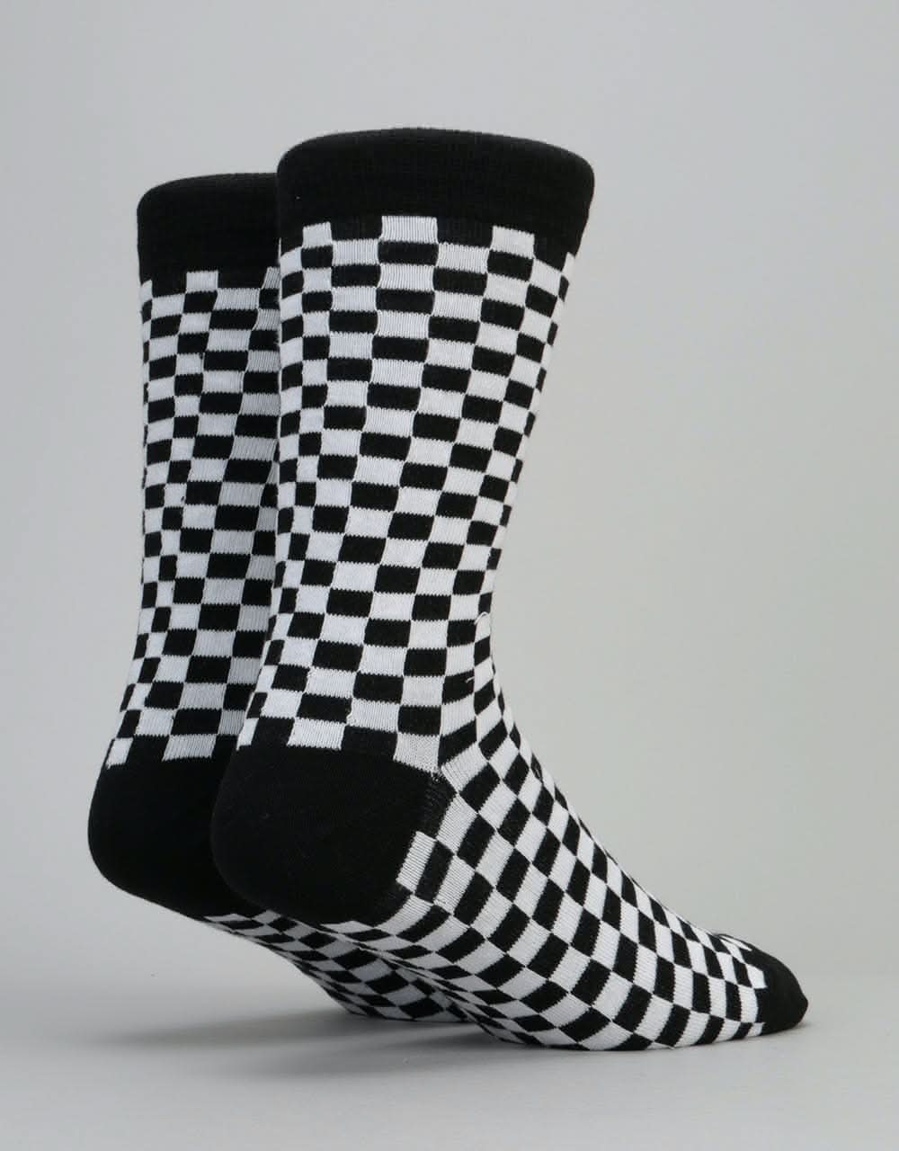 Route One Checker Socks - Black/White